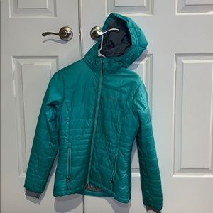 Columbia teal winter or ski coat.